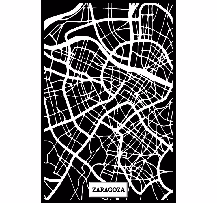 Roleta do obývačky mapa terénu zaragoza - Tenstickers