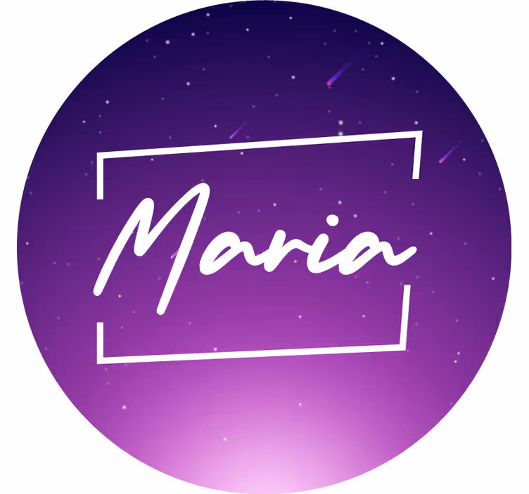 Fialová roleta galaxiou s menom - Tenstickers