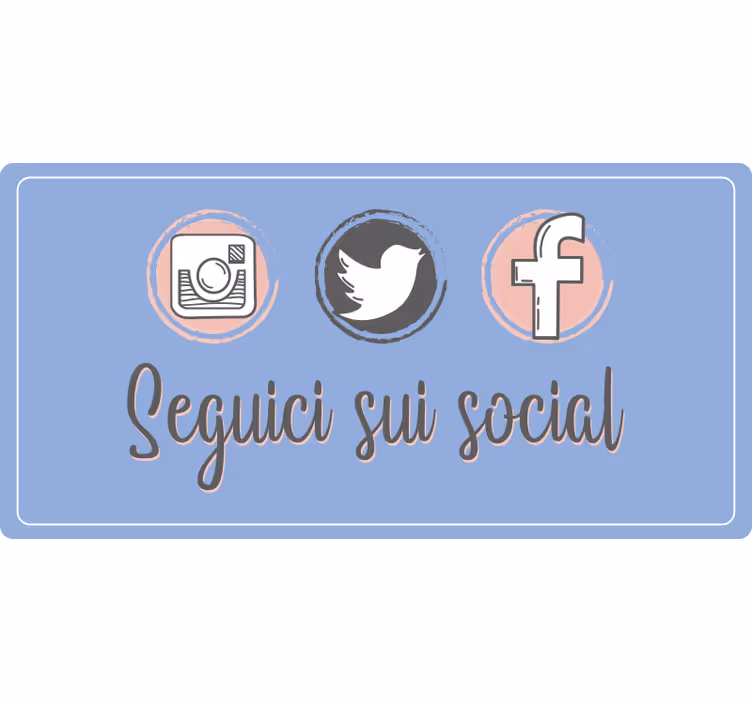 Fialová roleta na propagáciu v sociálnych sieťach - Tenstickers