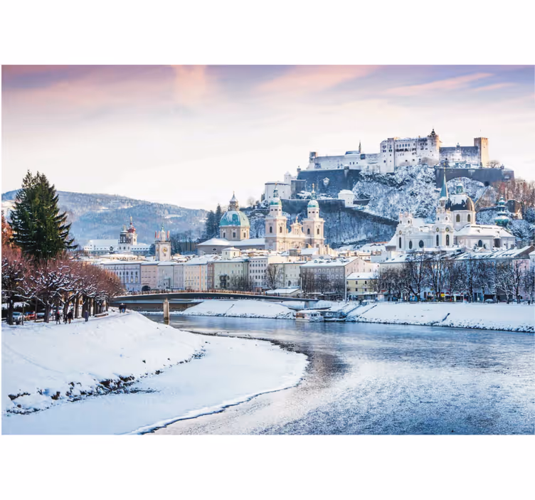 Roleta do obývačky salzburg zima - Tenstickers