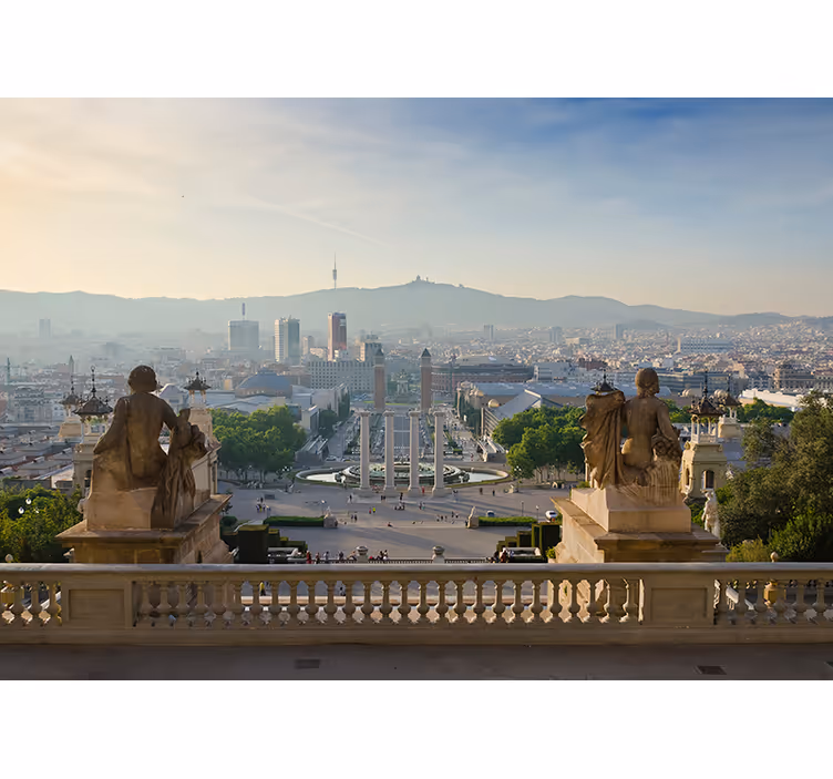 Roleta do obývačky fototapeta barcelona fontána montjuic - Tenstickers