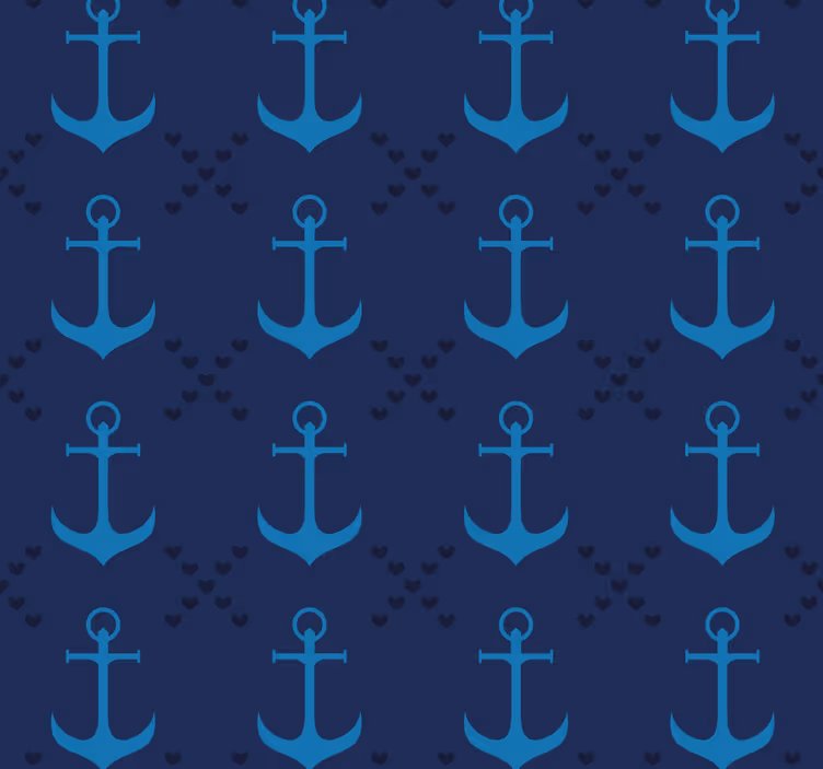 Modrá roleta námornícke kotvy - Tenstickers