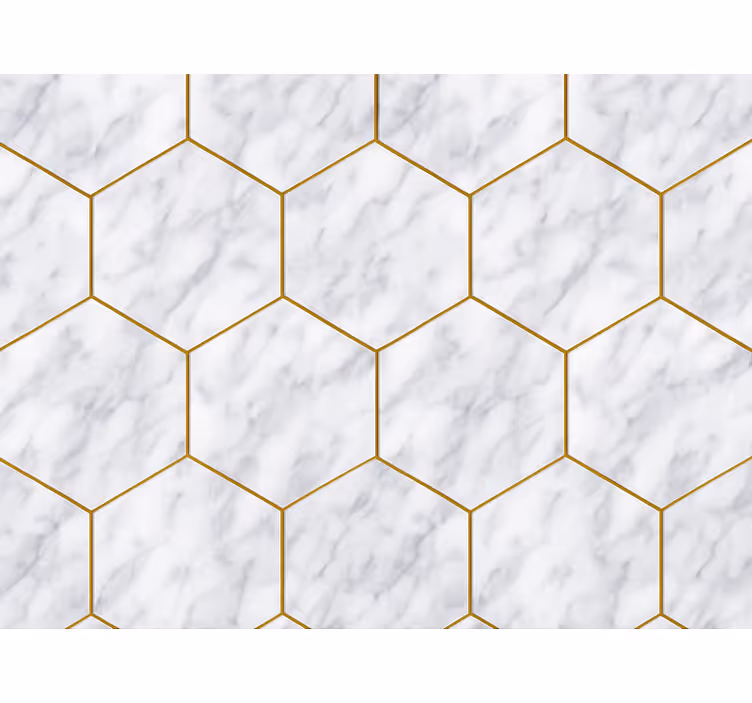 Moderná roleta hexagonálna mramorová dlažba - Tenstickers