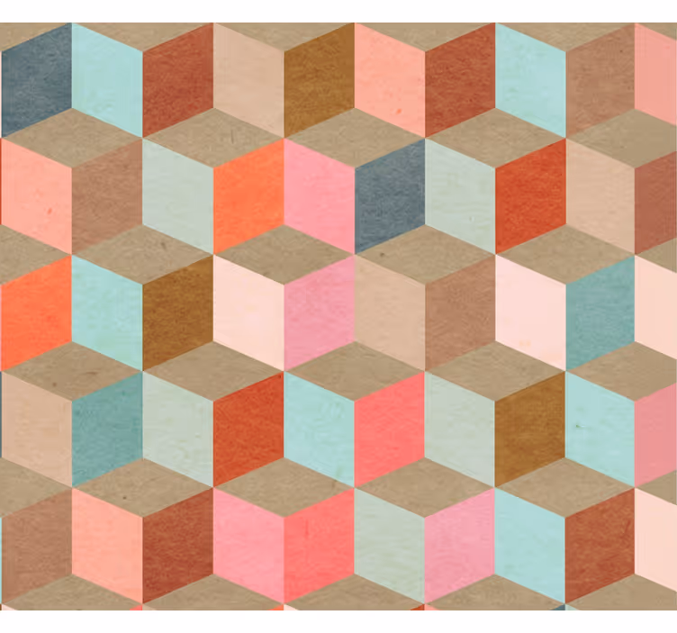 Moderná roleta s pastelovým geometrickým vzorom - Tenstickers