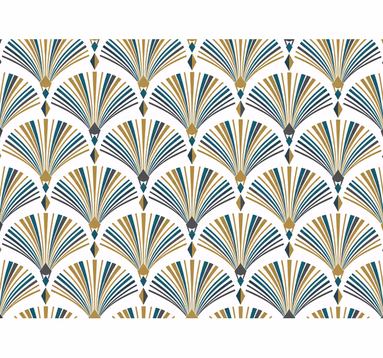 Moderná roleta s vintage gatsby fanou - Tenstickers