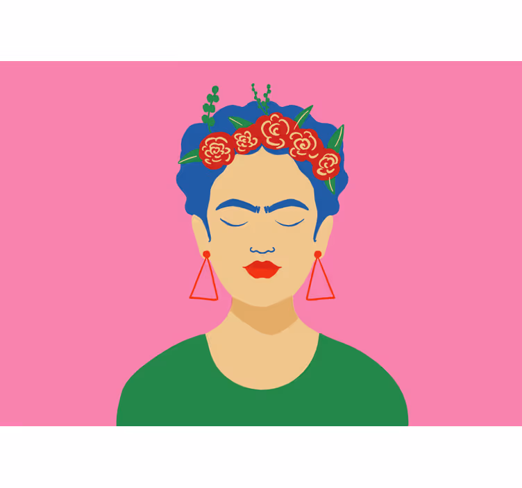 Roleta do obývačky frida kahlo v pop art štýle - Tenstickers