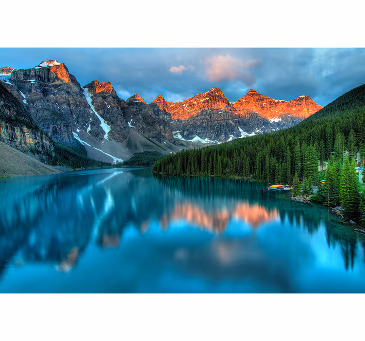 Roleta do obývačky farebný jazerný estetický obraz - Tenstickers