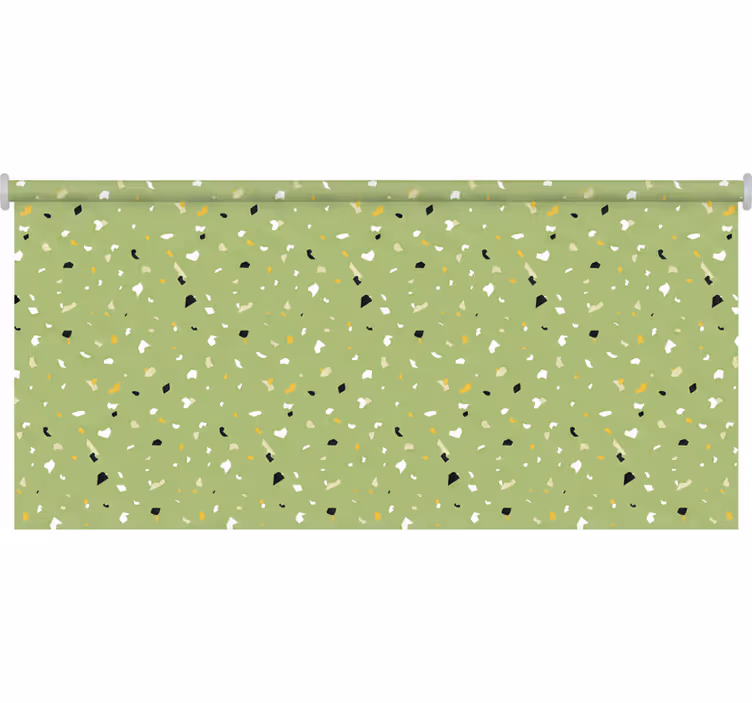 Zelená roleta terrazzo zelená - Tenstickers