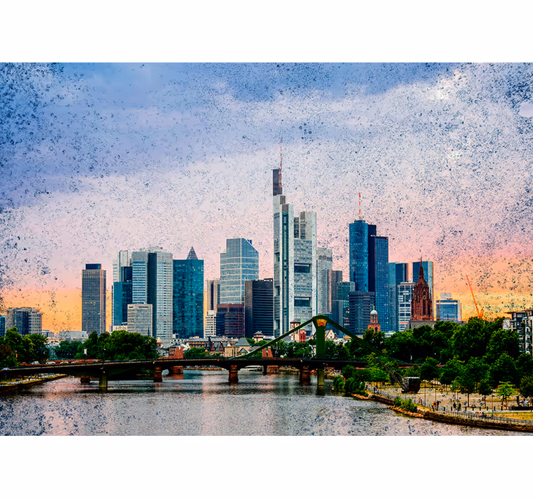 Roleta do obývačky frankfurtský horizont - Tenstickers