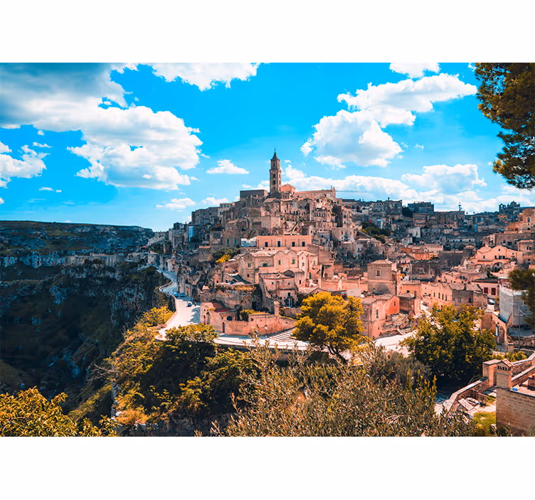 Roleta do obývačky mestská krajina matera - Tenstickers