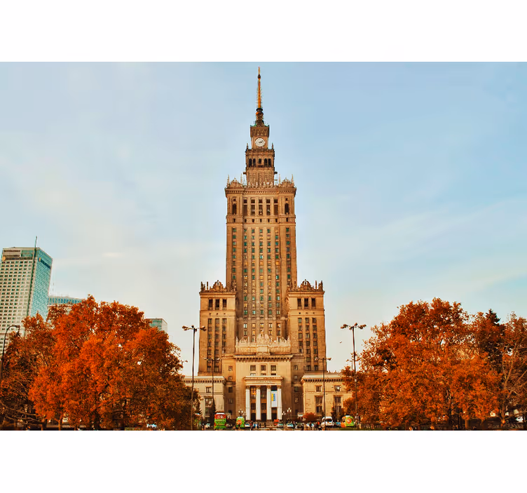 Roleta do obývačky varšavský palác kultúry - Tenstickers