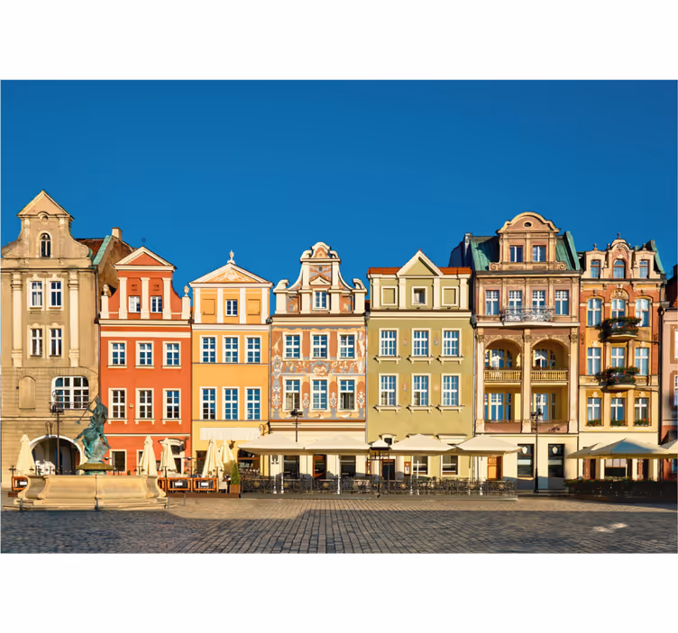 Roleta do obývačky poznaňské námestie - Tenstickers