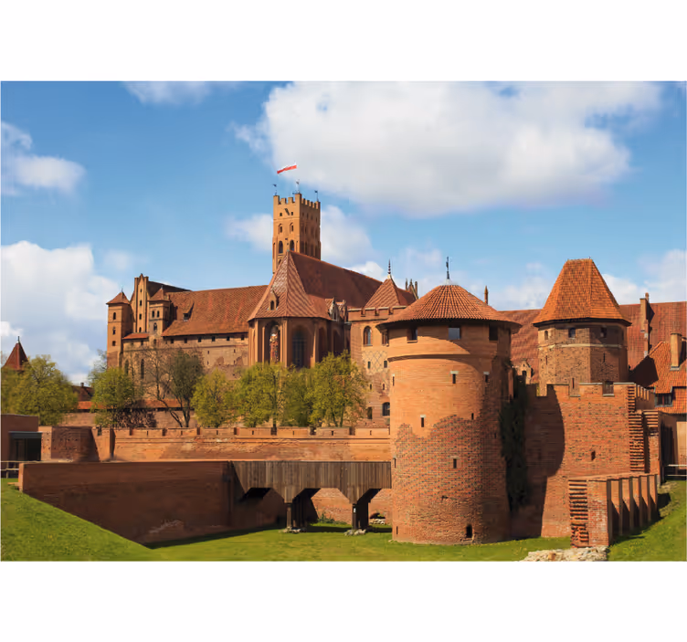 Roleta do obývačky hrad malbork - Tenstickers