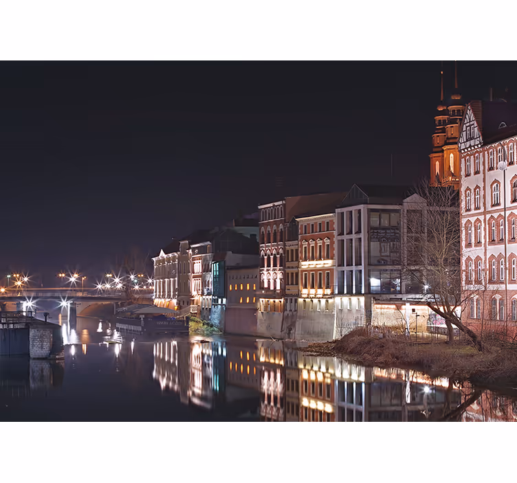 Roleta do obývačky opole nočná atmosféra - Tenstickers