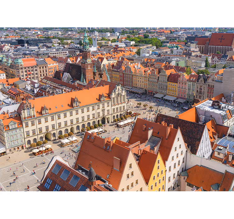 Roleta do obývačky wrocławská elegance - Tenstickers