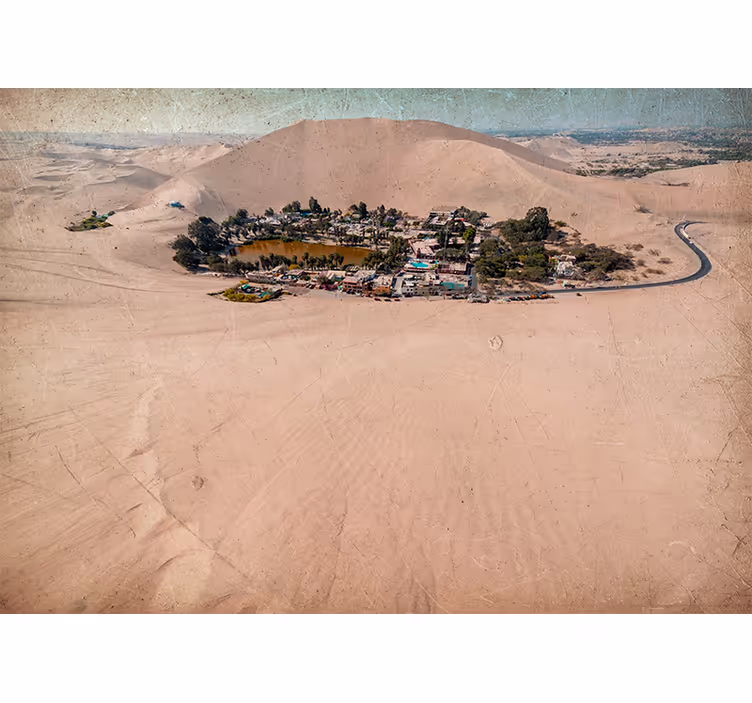 Roleta do obývačky piesková huacachina - Tenstickers