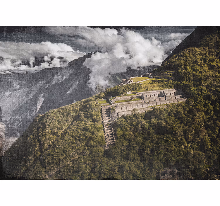 Roleta do obývačky pohľad na choquequirao - Tenstickers