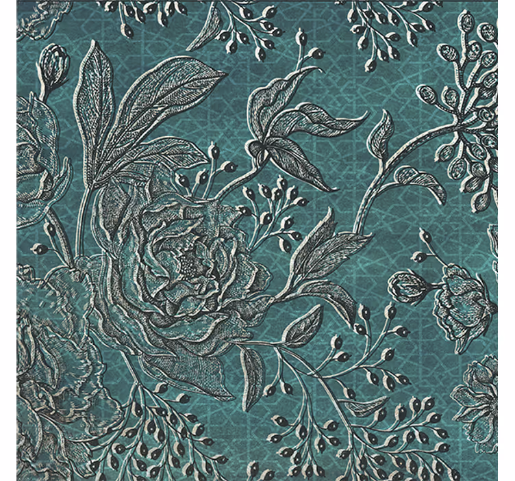 Roleta do obývačky orientálna flora - Tenstickers