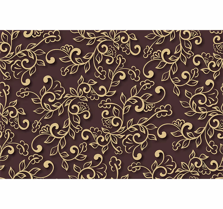 Roleta do obývačky v štýle zlatých listov - Tenstickers