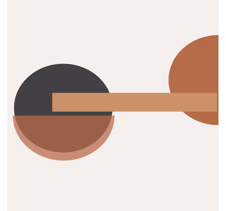 Roleta do obývačky kontrastné geometrické umenie - Tenstickers