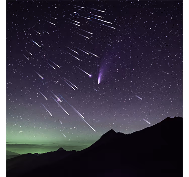 Roleta do obývačky meteorový dážď hviezdnych prísľubov - Tenstickers