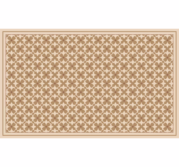 Béžová roleta s vintage štvorcovým vzorom - Tenstickers
