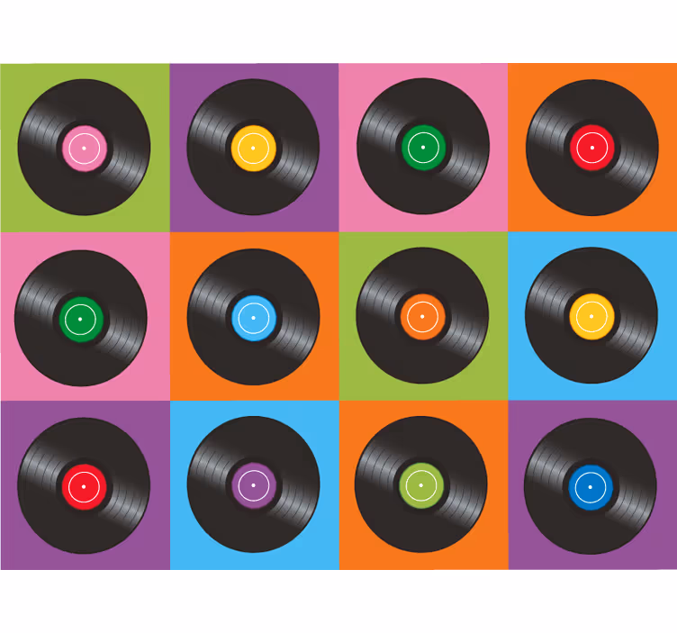 Roleta do izby s vinylovými diskovými taniermi - Tenstickers
