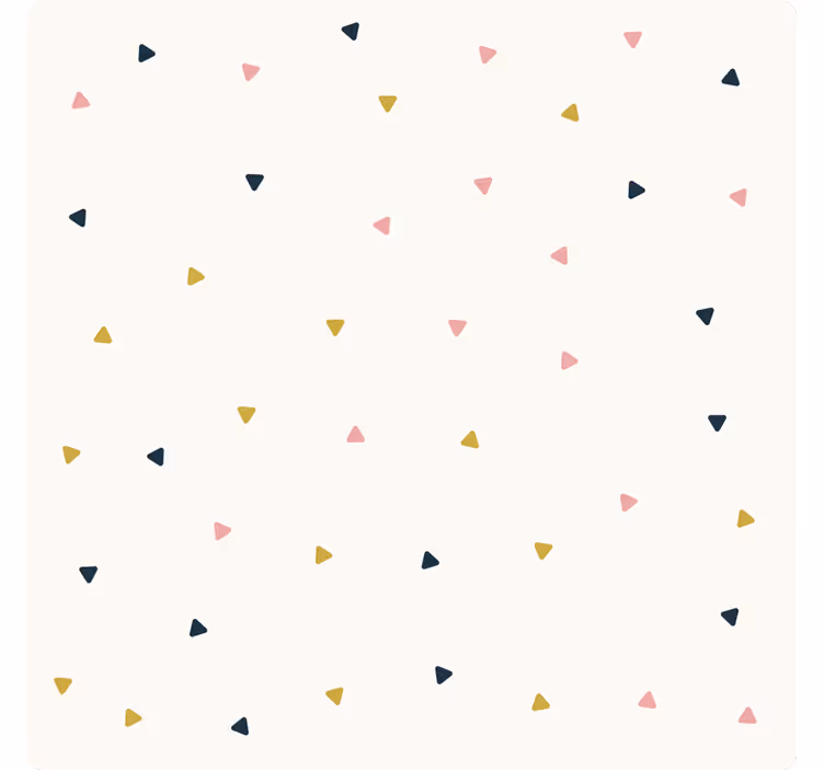 Roleta do izby s minimalistickým motívom trojuholníkov - Tenstickers