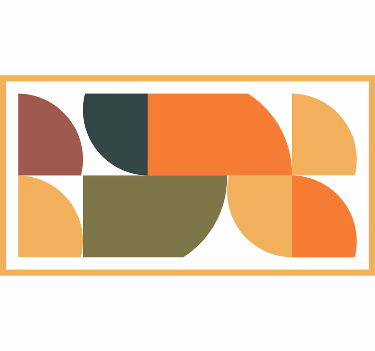 Roleta do izby abstraktné geometrické umenie - Tenstickers