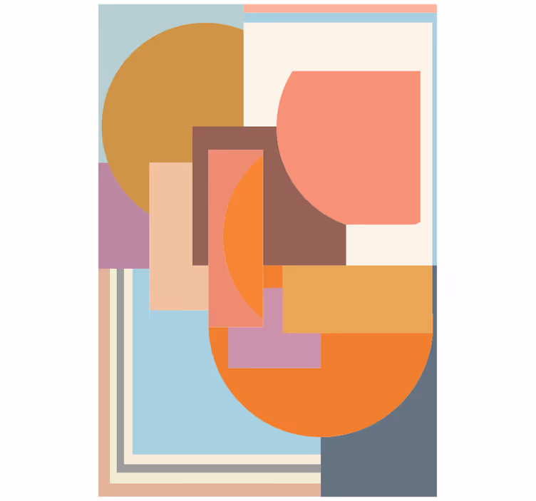 Roleta do izby moderná geometrická mozaika - Tenstickers