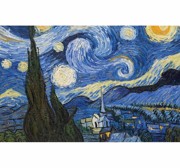 Roleta do izby hviezdna noc od van gogha - Tenstickers