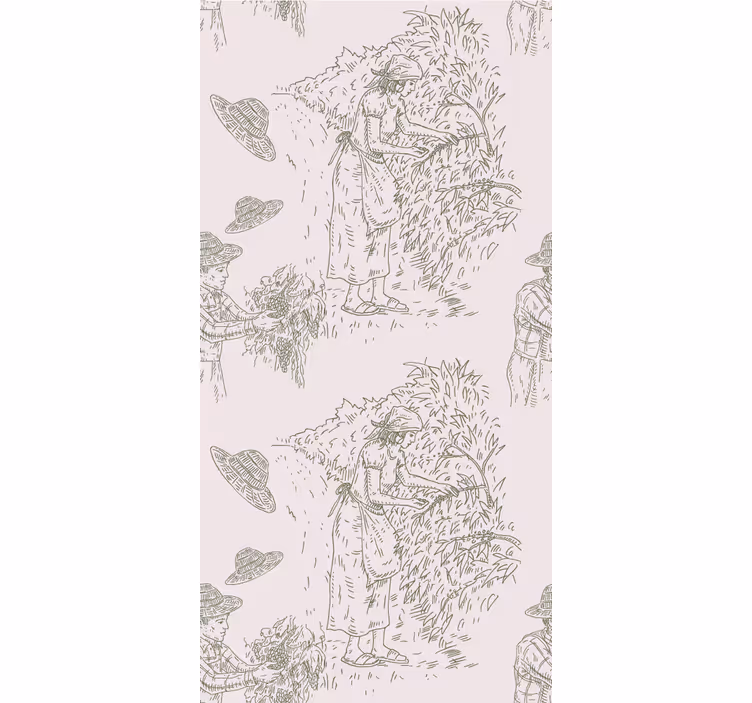 Roleta vintage scéna z vidieckej úrody - Tenstickers