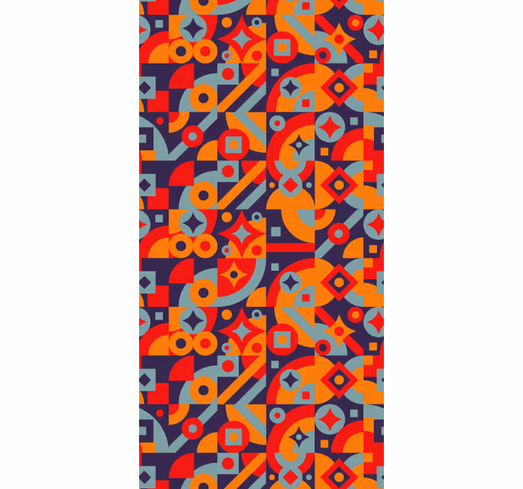 Roleta vintage geometrické motívy - Tenstickers