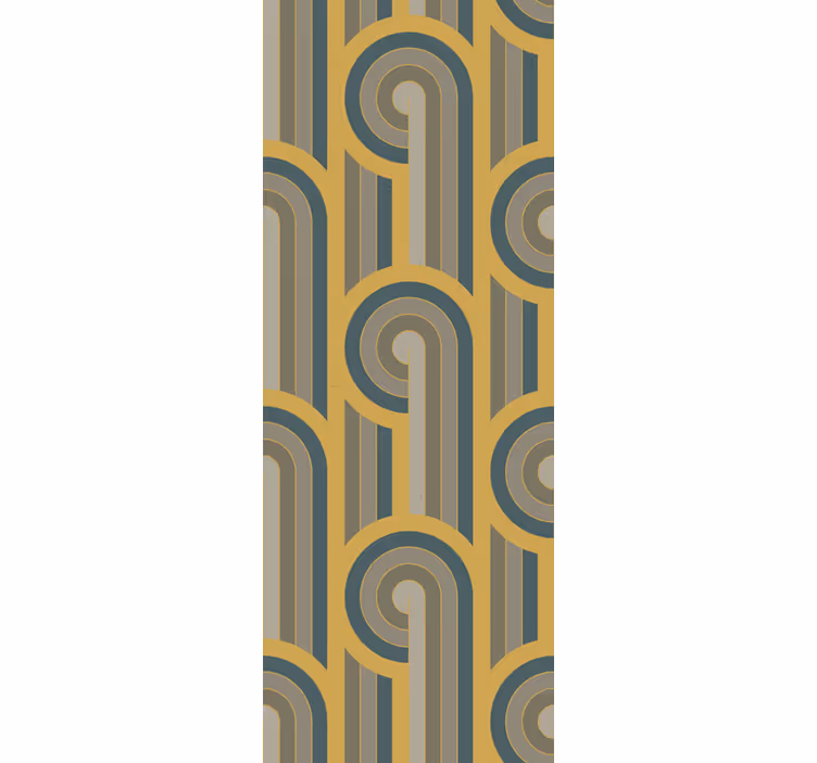 Roleta vintage geometrické tvary v štýle art deco - Tenstickers