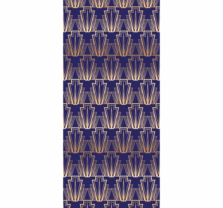 Roleta vintage s gradientným zlatým dekorom - Tenstickers