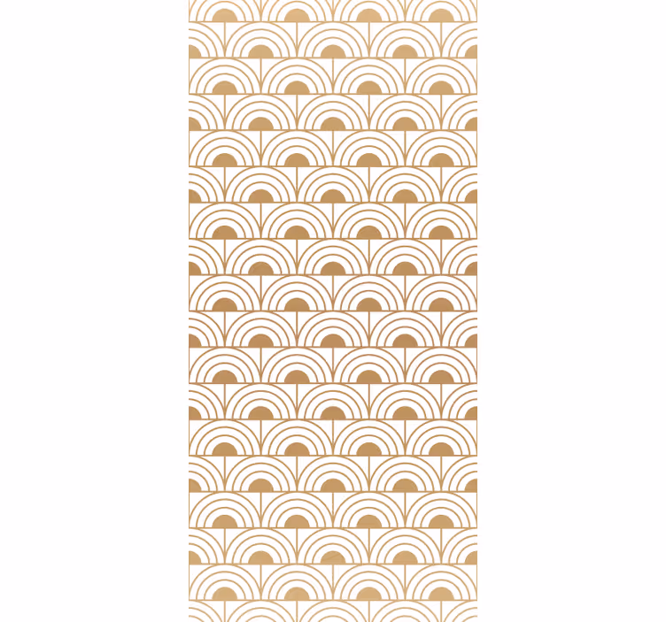 Roleta vintage zlatý gradient oblúkový dekoratívny vzor - Tenstickers