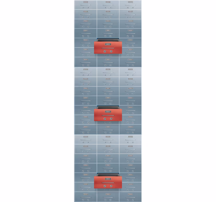 Roleta vintage kovové boxy - Tenstickers