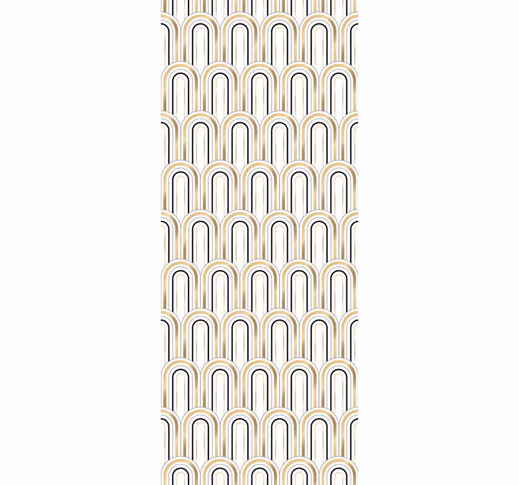 Roleta vintage s geometrickými figúrami art deco - Tenstickers