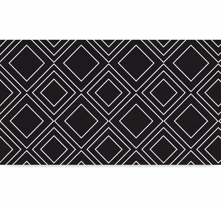 Čierna roleta s geometrickým dizajnom liniek - Tenstickers
