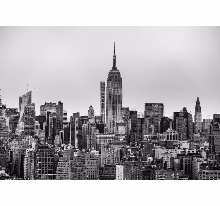 Roleta do obývačky s čiernobielym obrazom new yorku - Tenstickers