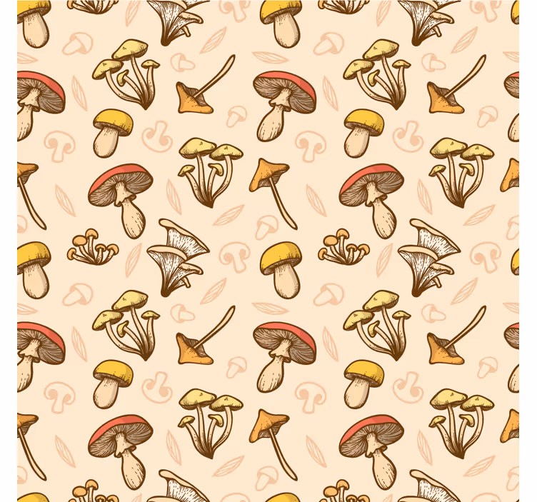 Roleta do obývačky s motívom rôznych húb - Tenstickers