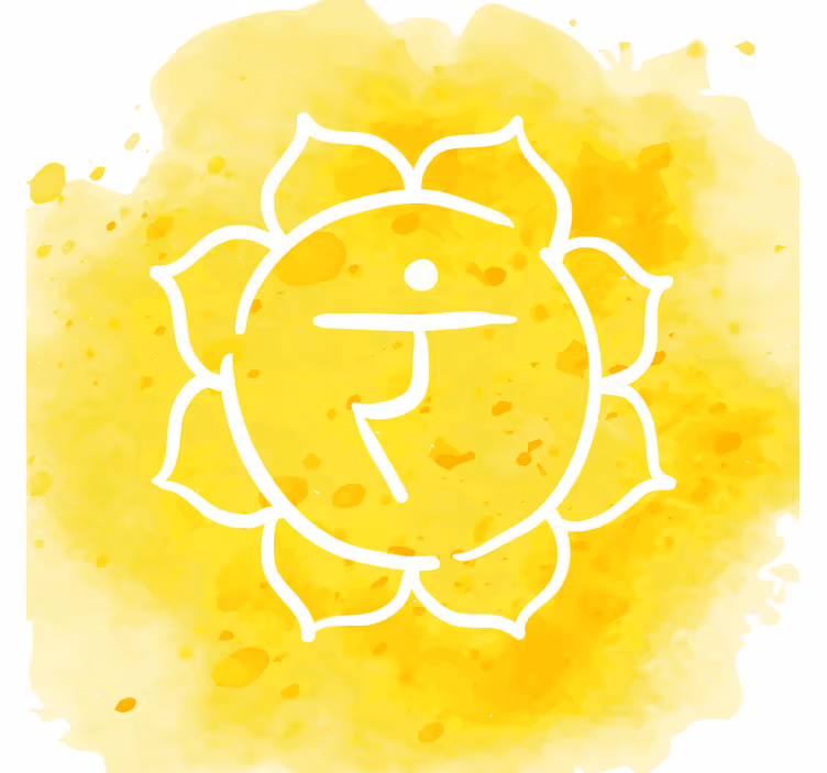 Roleta do obývačky symbol čakry solar plexus - Tenstickers