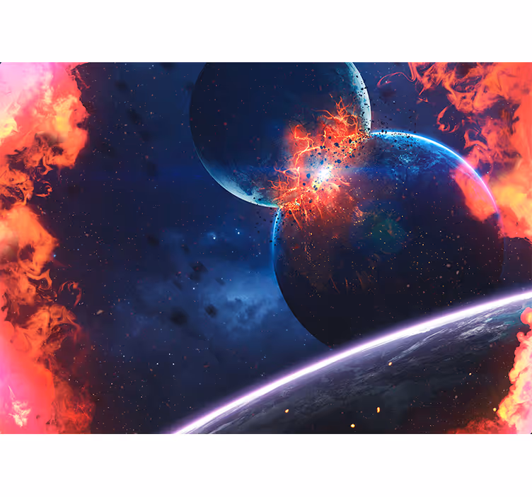 Roleta do obývačky úchvatná planetárna explózia - Tenstickers
