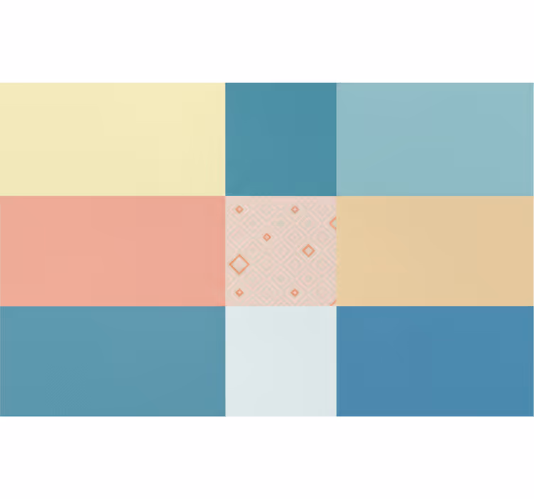 Roleta do obývačky farebný retro patchwork vzor - Tenstickers