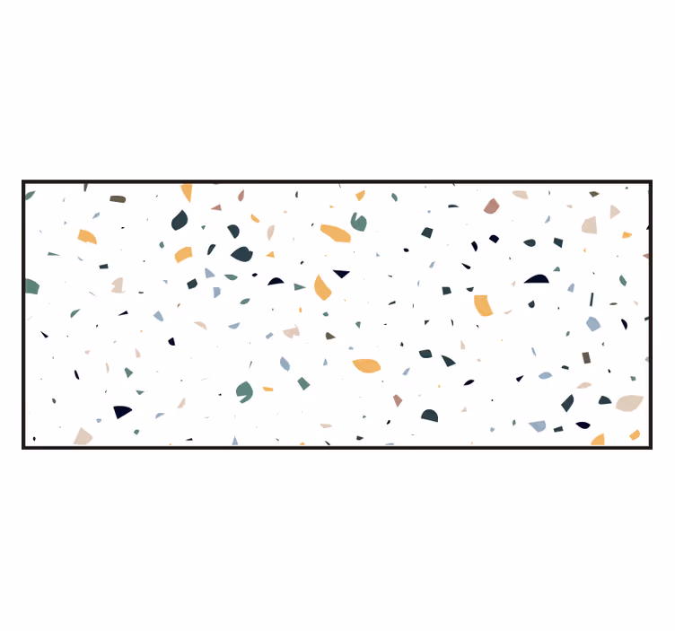 Biela roleta terrazzo bielej farby - Tenstickers