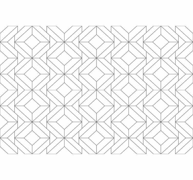 Biela roleta s geometrickým japonským vzorom - Tenstickers