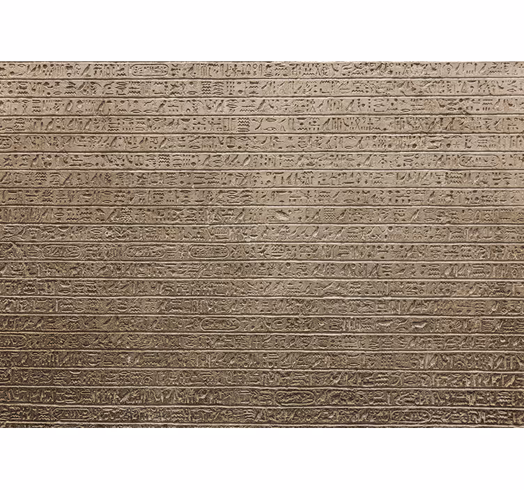 Béžová roleta s egyptským hieroglyfickým vzorom - Tenstickers