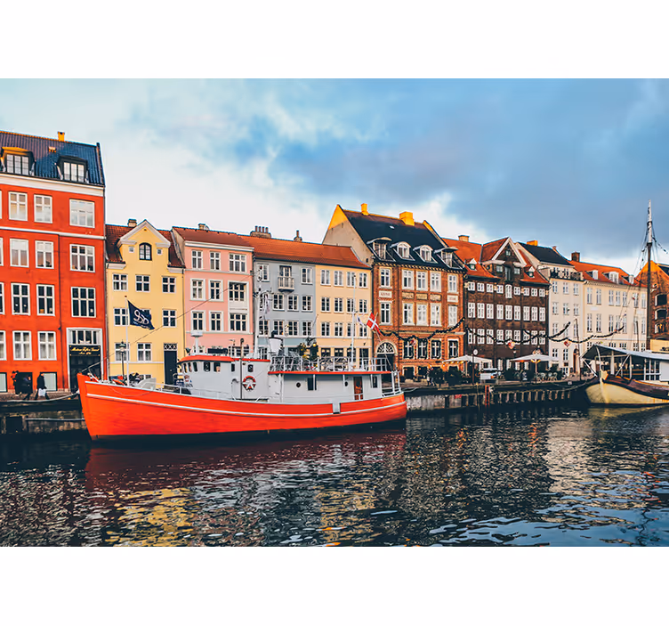 Roleta do izby krásny a farebný nyhavn - Tenstickers