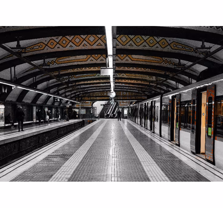 Roleta do izby metro stanica 3d - Tenstickers