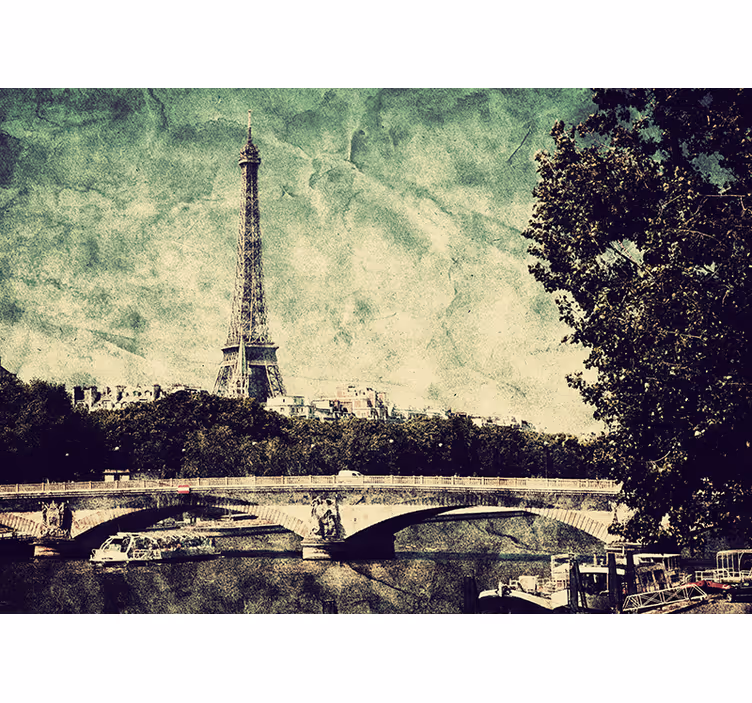 Roleta do izby ilustrácia paríža - Tenstickers